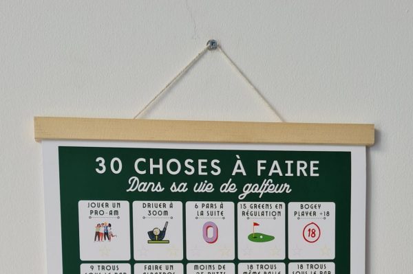 Poster "30 Choses à faire"